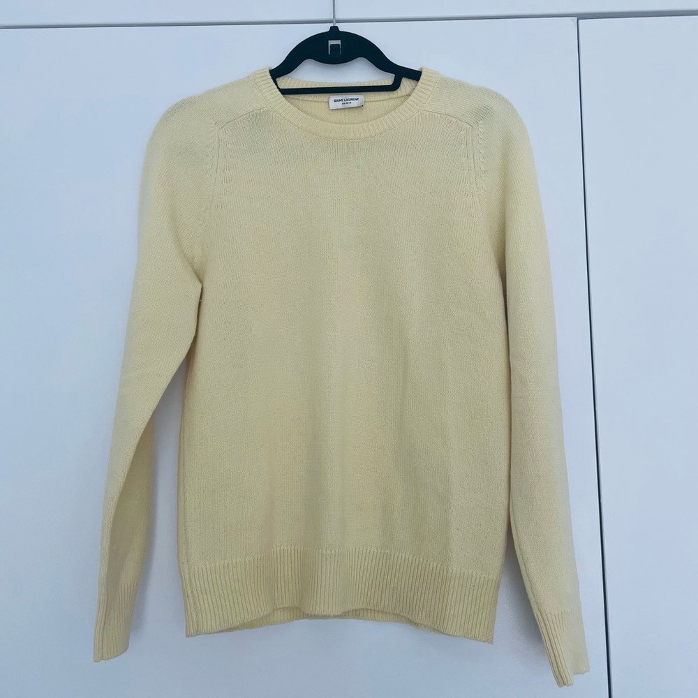 Saint Laurent Cashmere Yellow Sweater